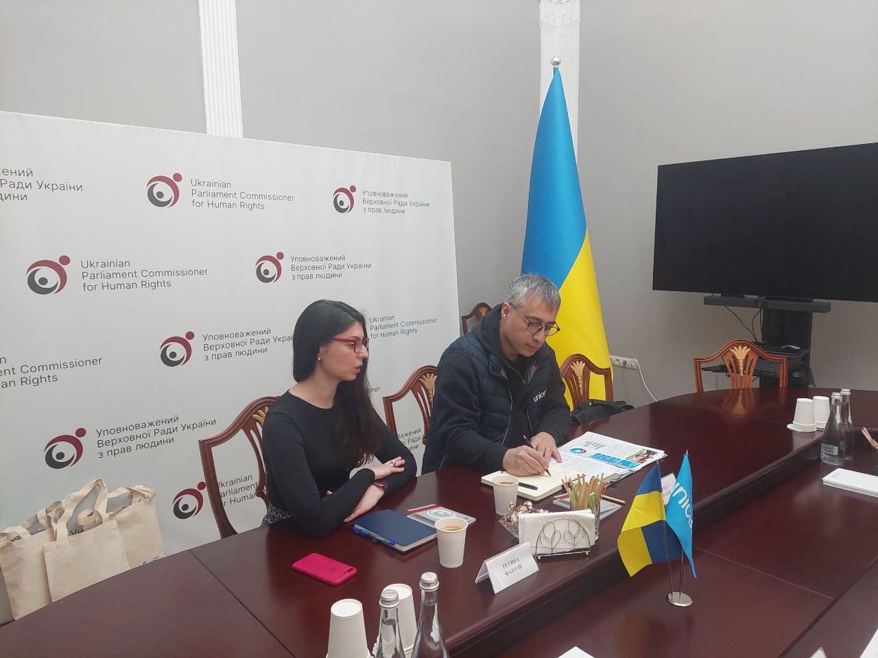Уповноважений зустрілася з Головою Представництва Дитячого Фонду ООН ЮНІСЕФ в Україні