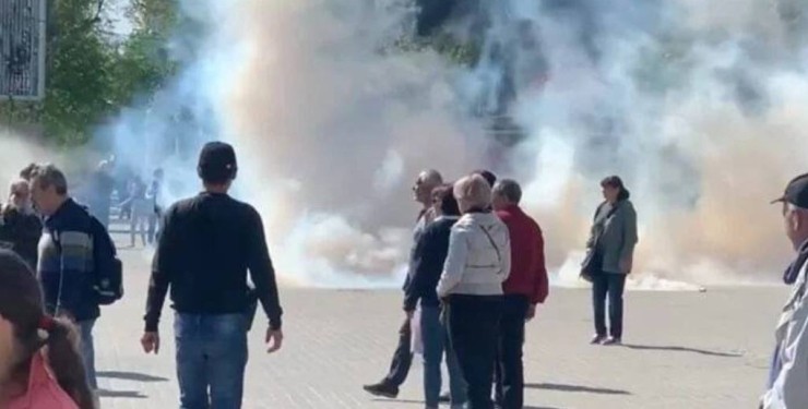 Уповноважений: рашисти знову розігнали проукраїнський мітинг у тимчасово окупованому Херсоні