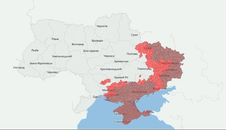 Мінреінтеграції оновив актуальний перелік територіальних громад в зонах бойових дій, на ТОТ та тих, що в оточенні