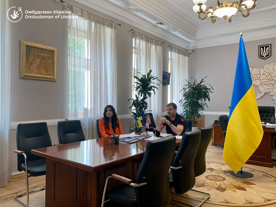 Омбудсман Дмитро Лубінець провів онлайн-зустріч з Офісом парламентського Омбудсмана з питань охорони здоров’я Сполученого Королівства Роба Беренса