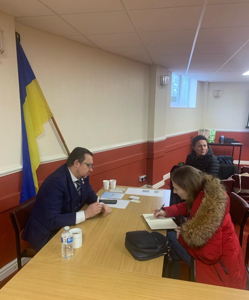 Представник Уповноваженого Верховної Ради України з прав людини Юрій Лисенко зустрівся з українською громадою у Великому Манчестері
