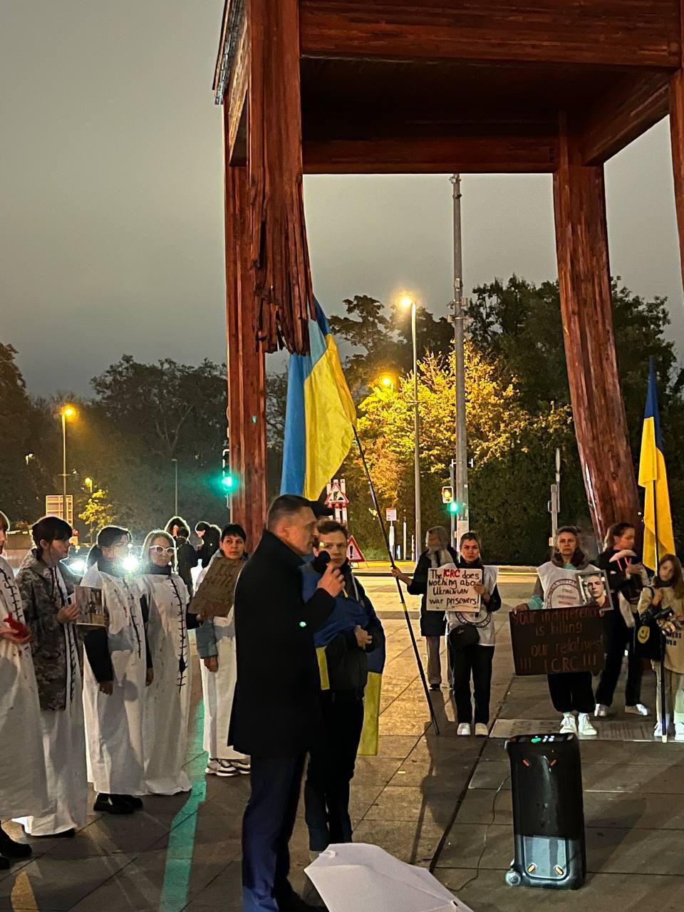 Представник Уповноваженого Юрій Ковбаса виступив на мирній акції родичів військовополонених