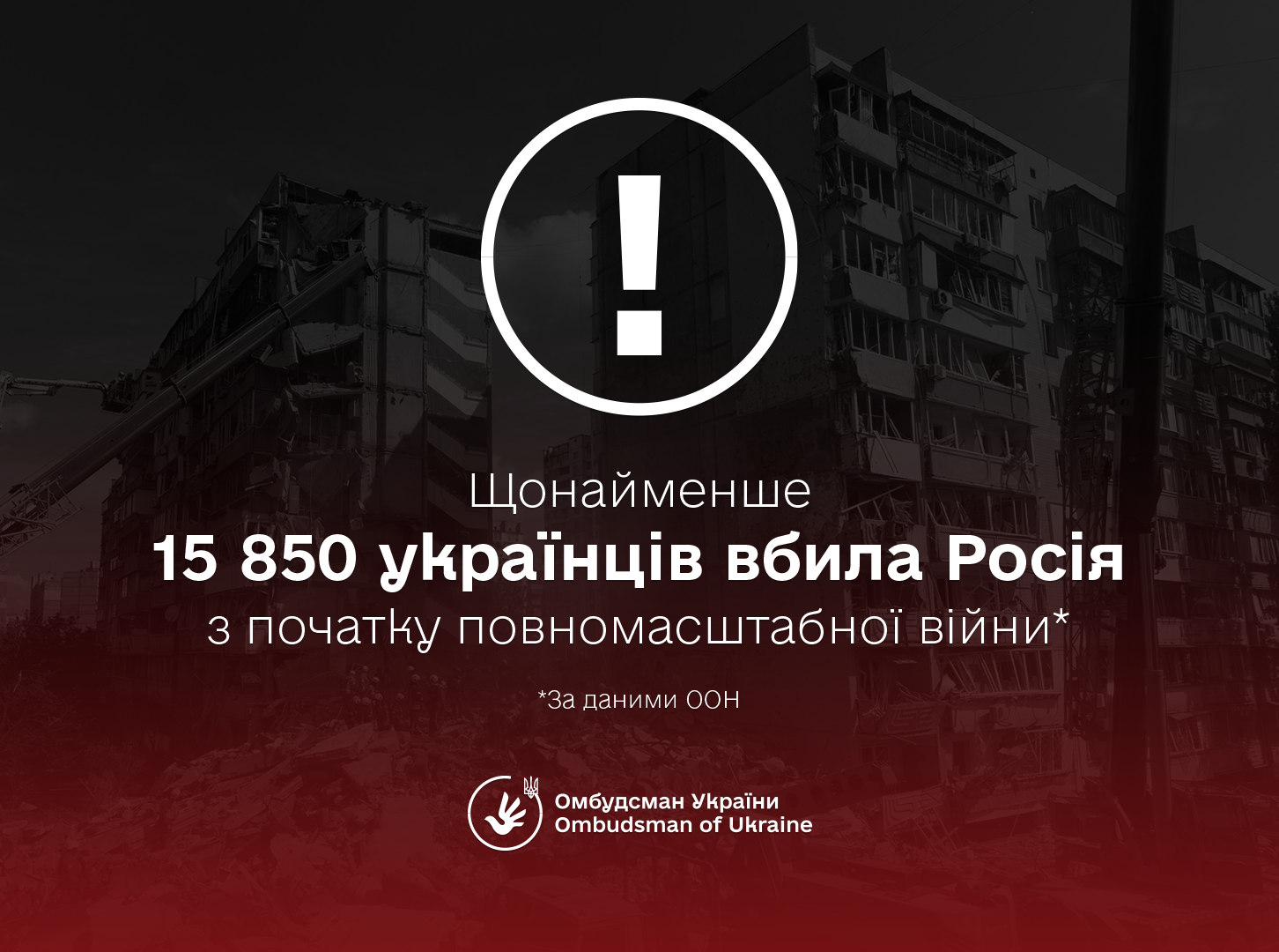 Росія щодня вбиває мирних українців: світ не має права звикати